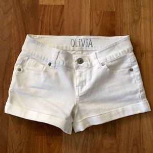 Delia’s white shorts